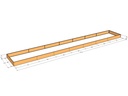 Rectangular planter kit 37'4" x 5'4" x 12" tall