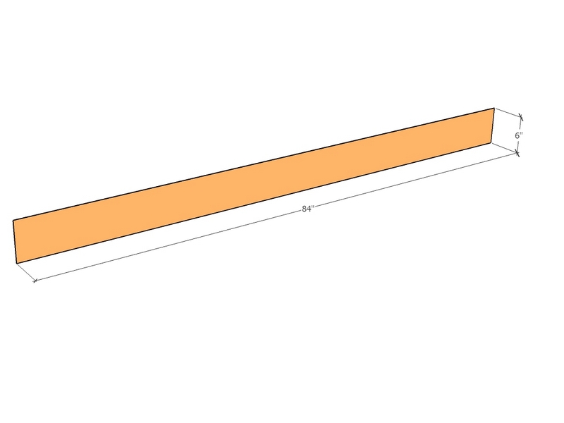 [CorEdg84-6-11] Corten Edge 84" x 6" x 11ga