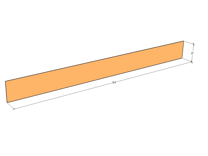Corten Edge 84" x 8" x 11ga