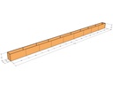 Rectangular planter kit 42'4" x 19" x 24" tall