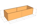 Rectangular planter kit 8'4" x 34" x 24"T