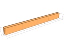 Rectangular planter kit 16'4" x 10" x 18"T