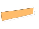 Corten Panel 72" x 15" x 11ga Top