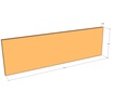 Corten Panel 60" x 18" x 11ga Top