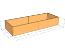 Rectangular planter kit 9'4" x 3'4" x 18"T