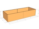 Rectangular planter kit 9'4" x 3'4" x 24"T