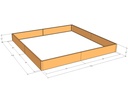 Rectangular planter kit 9'10" x 9'10" x 12"T
