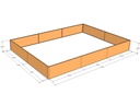 Rectangular planter kit 13'10" x 9'10" x 18"T