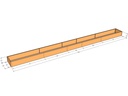 Rectangular planter kit 25'10" x 25" x 12"T