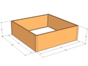 Rectangular planter kit 4'10" x 4'10" x 18"T