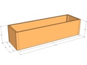 Rectangular planter kit 6'4" x 22" x 18"T