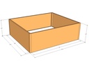 Rectangular planter kit 6'4" x 5'4" x 24"T