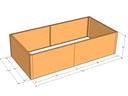 Rectangular planter kit 7'10" x 3'10" x 24"T