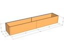 Rectangular planter kit 10'4" x 22" x 18"T