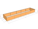 Rectangular planter kit 22'4" x 4'10" x 24"T