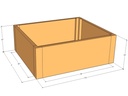 Rectangular planter kit 3'6" x 3' x 15"T