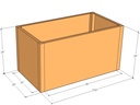 Rectangular planter kit 3'10" x 25" x 24"T
