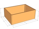 Rectangular planter kit 5'4" x 3'10" x 24"T
