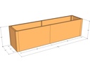 Rectangular planter kit 5'10" x 16" x 18"T