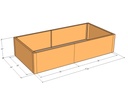 Rectangular planter kit 5'10" x 34" x 15"T
