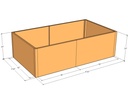 Rectangular planter kit 6'10" x 3'10" x 24"T