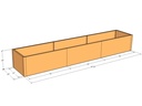Rectangular planter kit 10'10" x 25" x 18"T