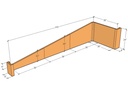 Retaining wall Trans 12'4" x 6"-24" Tall