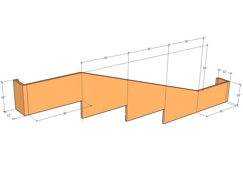 [CorRetKitTra185-18-30-ntc] Retaining wall Trans 15'5" long 18"-30" tall