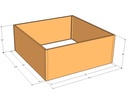 Rectangular planter kit 6'4" x 6'4" x 30"T