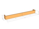 Retaining wall straight 10'5" long x 12"T