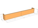 Retaining wall straight 10'5" long x 18"T