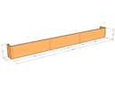 Retaining wall straight 15'5" long x 18"T