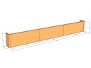 Retaining wall straight 15'5" long x 24"T