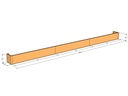 Retaining wall straight 18'5" long x 12"T