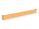 Retaining wall straight 21'5" long x 24"T