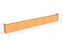 Retaining wall straight 21'5" long x 30"T