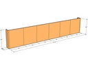 Retaining wall straight 21'5" long x 48"T
