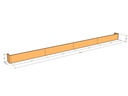 Retaining wall straight 24'5" long x 15"T