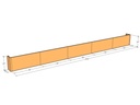 Retaining wall straight 24'5" long x 24"T
