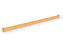 Retaining wall straight 33'11" long x 18"T
