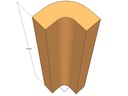 90deg 2" round corner joiner int-15"