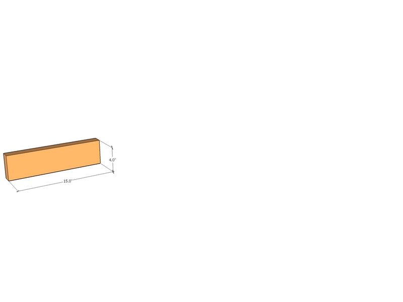Corten Edge FT1.5" x 15" x 4" x 14ga