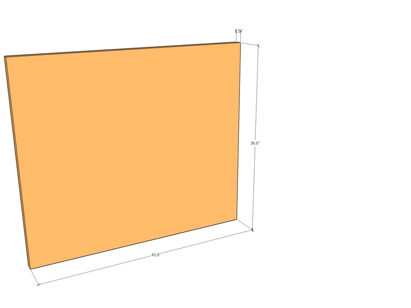 [CorPan42-36-11-T] Corten Panel 42" x 36" x 11ga Top