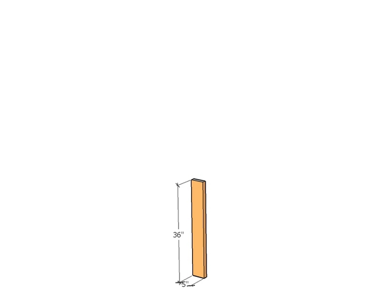 Fence C sect 36" x 5" x 1" x 11ga