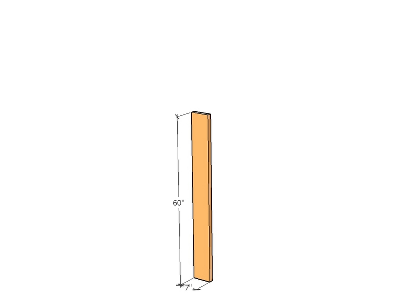 [CorC-sect-60-7-1-11] Fence C sect 60" x 7" x 1" x 11ga