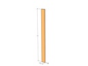 Fence C sect 72" x 5" x 1" x 11ga