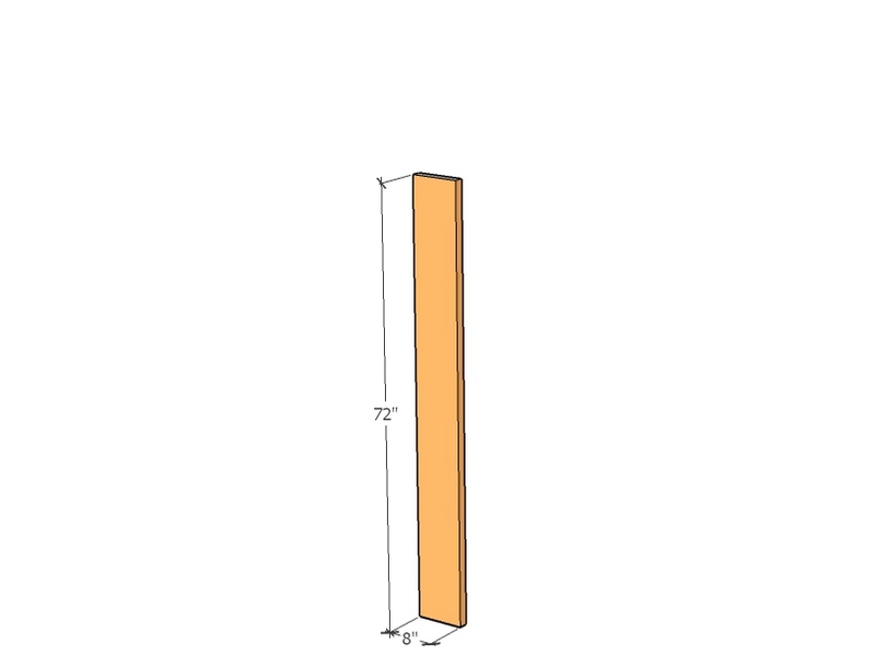 [CorC-sect-72-8-1-11] Fence C sect 72" x 8" x 1" x 11ga