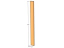 Fence C sect 96" x 8" x 1-3/16" x 11ga
