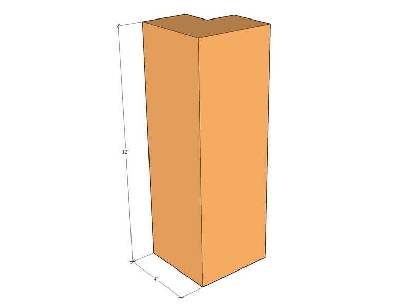 FT2.5" edge 90deg ext joiner-12"
