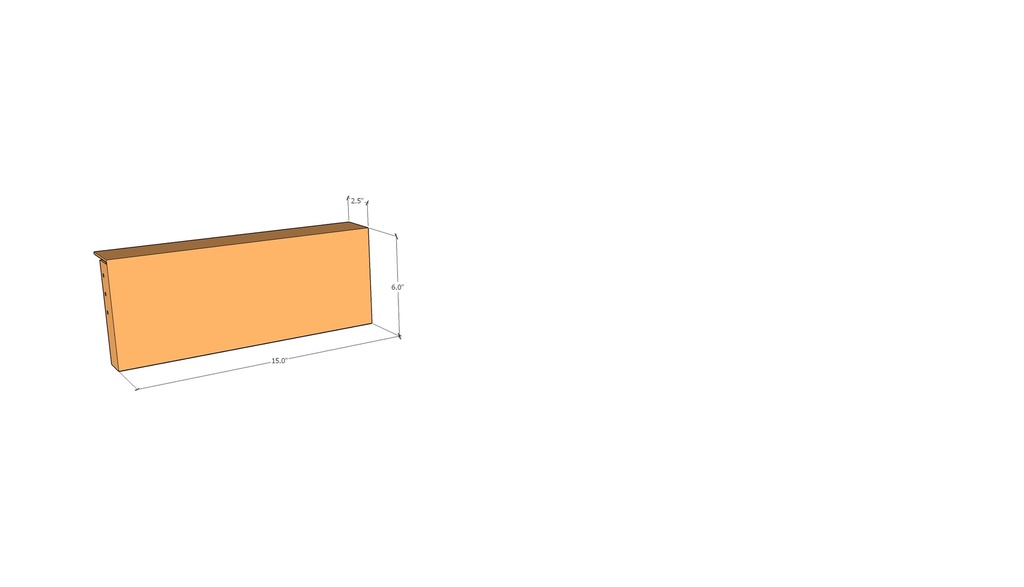 Corten Edge FT2.5" x 15" x 6" x 11ga